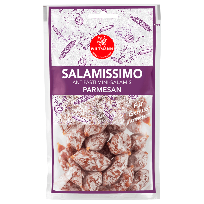 Wiltmann Salamissimo Antipasti Mini-Salamis Parmesan 100g